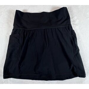 Athleta Skirt Women's Sz XS Black Salutation Stash Pocket Altered